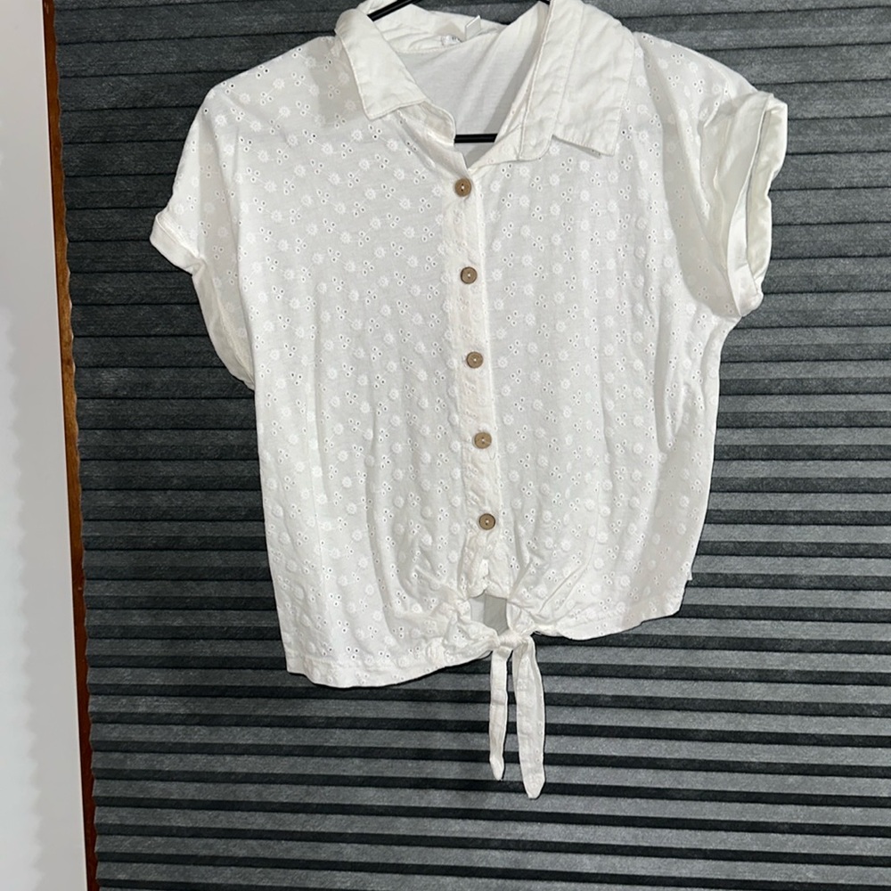 White collared blouse